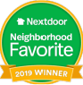 Nextdoor neighborhood favorite award 2019 badge