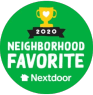 Nextdoor neighborhood favorite award 2020 badge