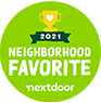 Nextdoor neighborhood favorite award 2021 badge